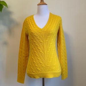 Ralph Lauren Cashmere Sweater Yellow - Size Small